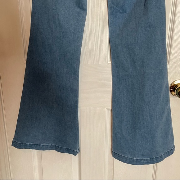 Altar’d State Flare Jeans Sz Small Light Wash High Rise Boho Western - Picture 9 of 9